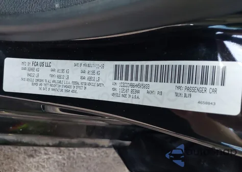 2017 Chrysler 200 Limited Platinum из США, поврежденный, VIN 1C3CCCAB6HN505033